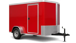 7×10 Single Axle Enclosed Cargo Trailer