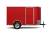 7×10 Single Axle Enclosed Cargo Trailer