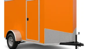 7×12 Single Axle Enclosed Cargo Trailer