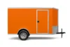 7×12 Single Axle Enclosed Cargo Trailer